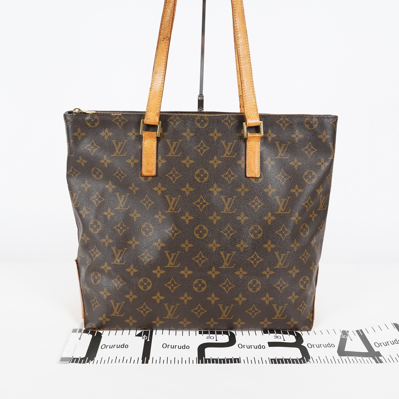 Louis Vuitton Cabas Mezzo Tote M51151 Monogram Canvas Brown Vintage 07A032860008
