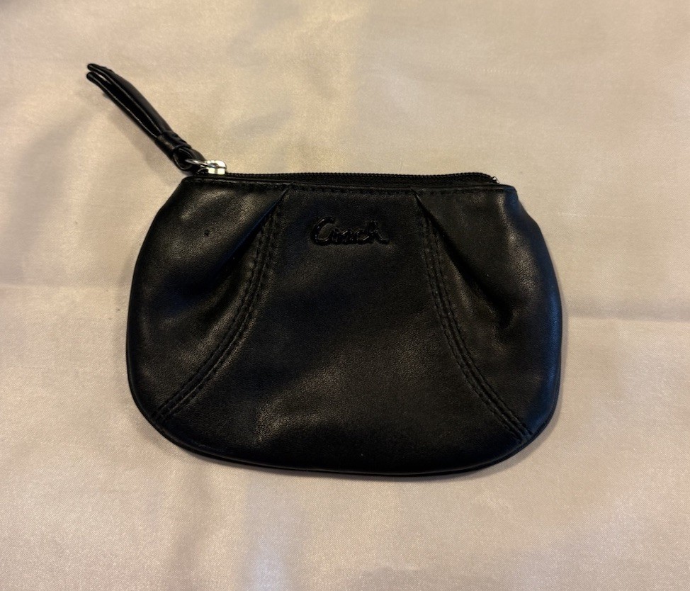 COACH Ashley Pleated Mini Coin Purse