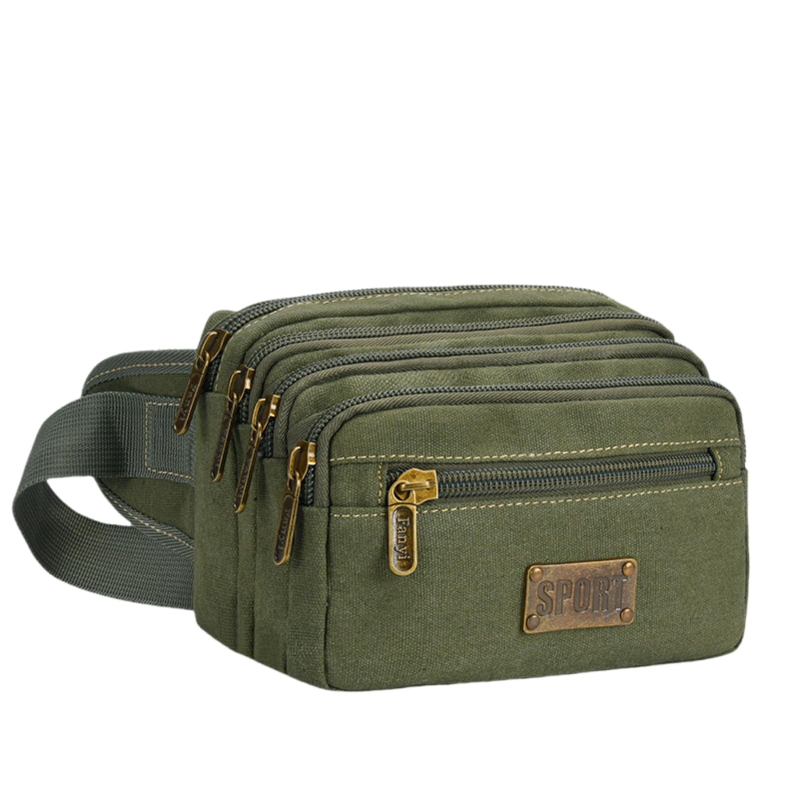 Fanny Pack for Men & Women Multi-Pockets Zipper ​Pockets Waist Bag Belt Bag f…