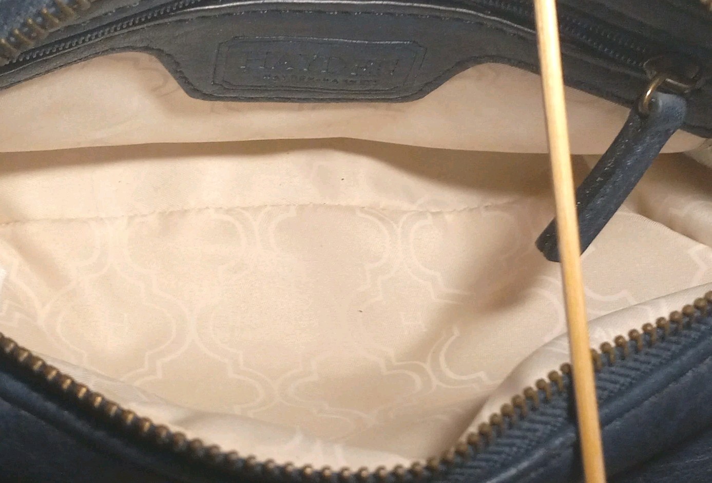 Hayden Harnett Blue Slate Compact Camera Style Crossbody Bag.