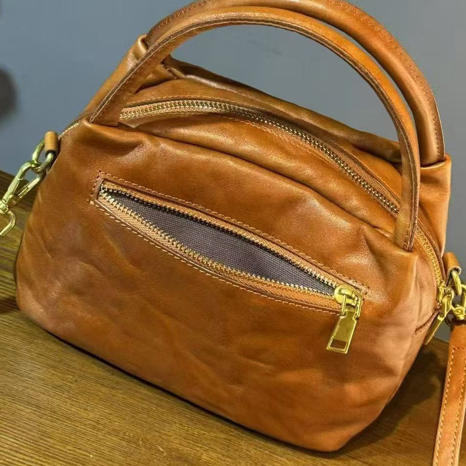 Small Purses and Handbags Women Genuine Leather Phone Crossbody Shoulder Bag