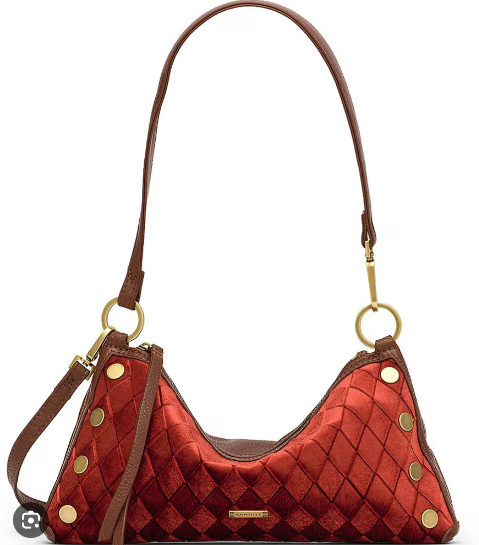 NWT Hammitt Kyle Monarch Velvet Diamond Print Shoulder Bag Monarch Velvet/AG
