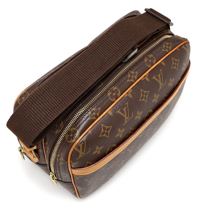 LOUIS VUITTON Bag: Reporter PM M45254 Monogram Brown W28H21D11cm;