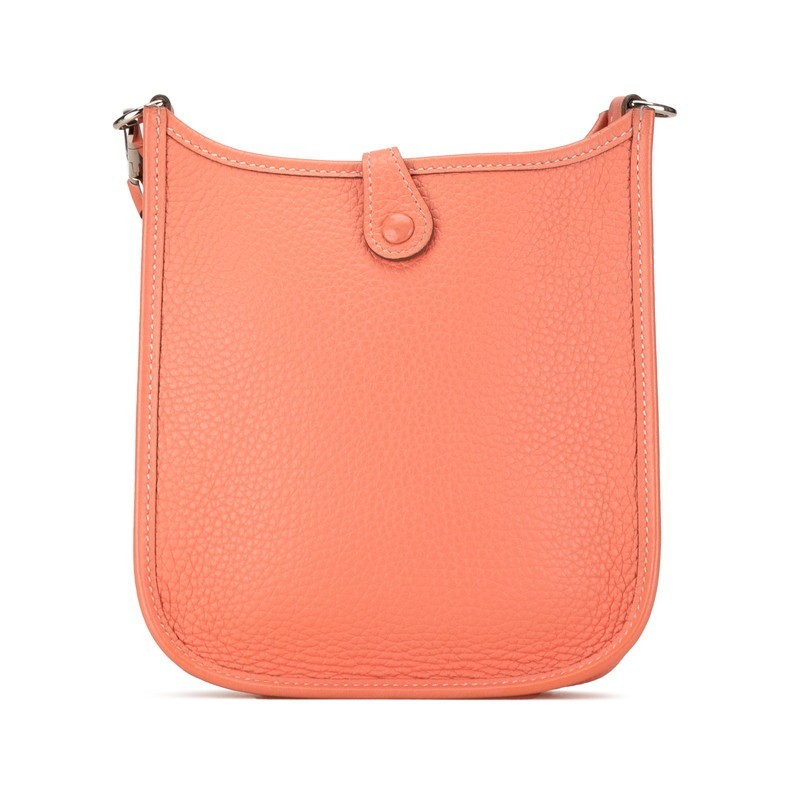 Hermes Evelyn TPM Shoulder Bag Square Q Stamp Strap Crevette Taurillon Clemence