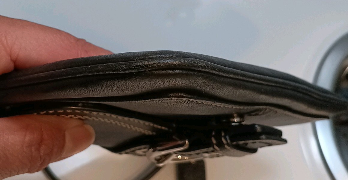 Coach Black Leather Soho Buckle Wristlet Bag Zipper Snap Buckle With Tag