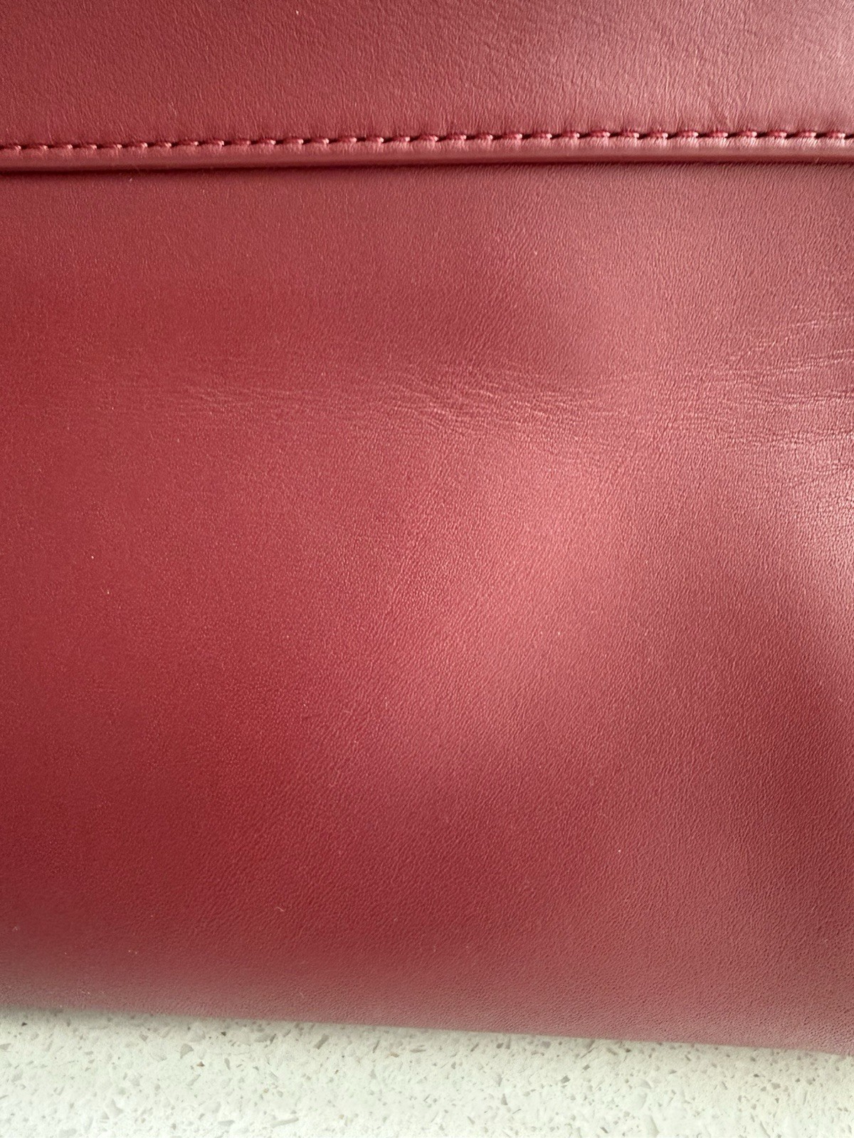 VERONICA BEARD DASH Tote/Shoulder Bag Oxblood Red