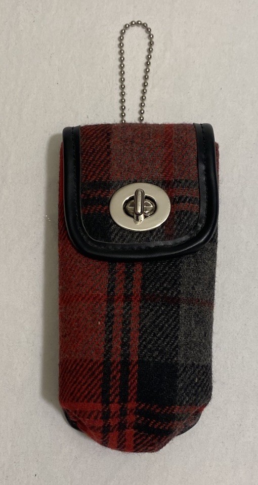 St John’s Bay Wool Blend Red & Black Tartan-Plaid Small Shoulder Bag Purse EUC