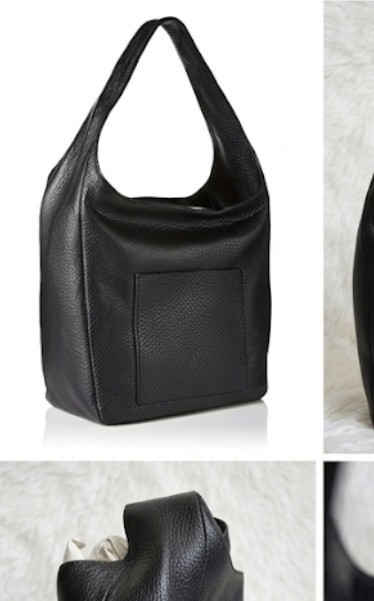 Michael Kors Fulton Black Soft Leather Medium Shoulder Bag Handbag Y2K