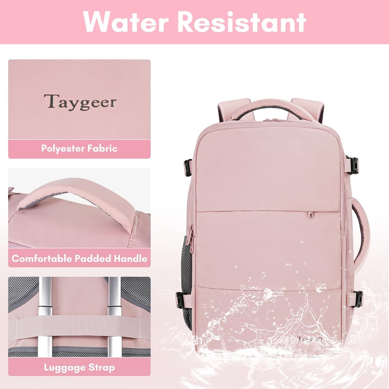 Travel Backpack For Women, TSA Carry On Backpack Flight Approved | 15.6inch