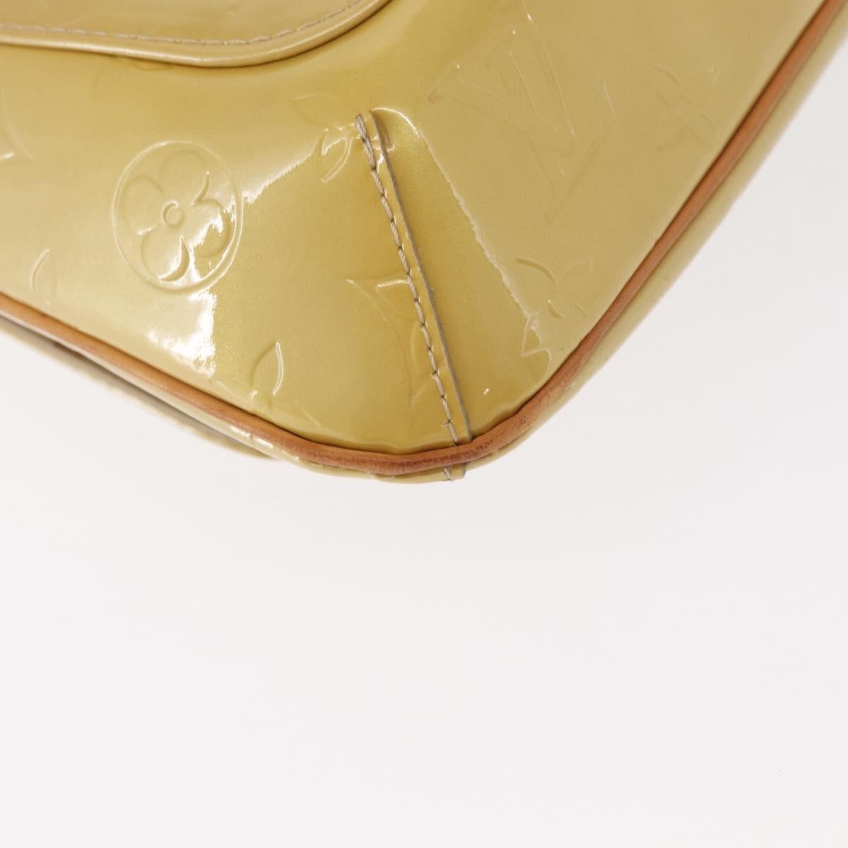 LOUIS VUITTON Monogram Vernis Thompson Street Bag Beige M91301 LV Auth 156991