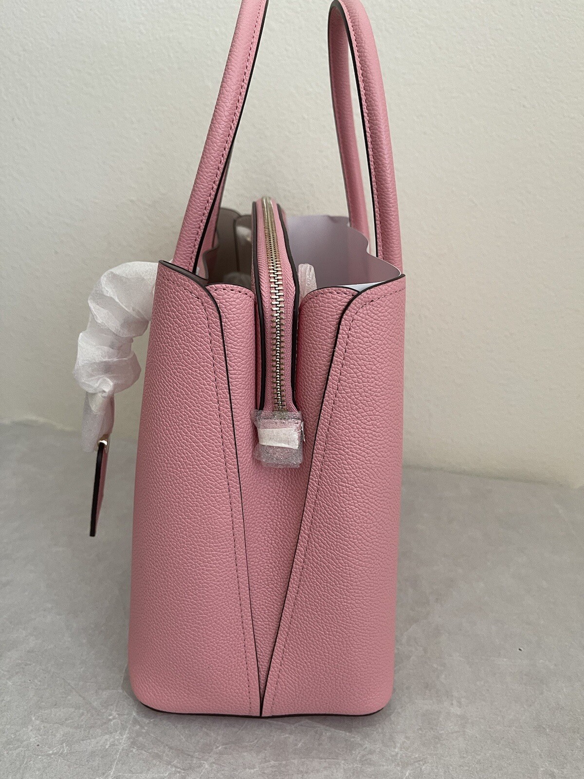 NWT Kate Spade Margaux Large Leather Satchel Bag $358 PXRUA160 Bright Carnation