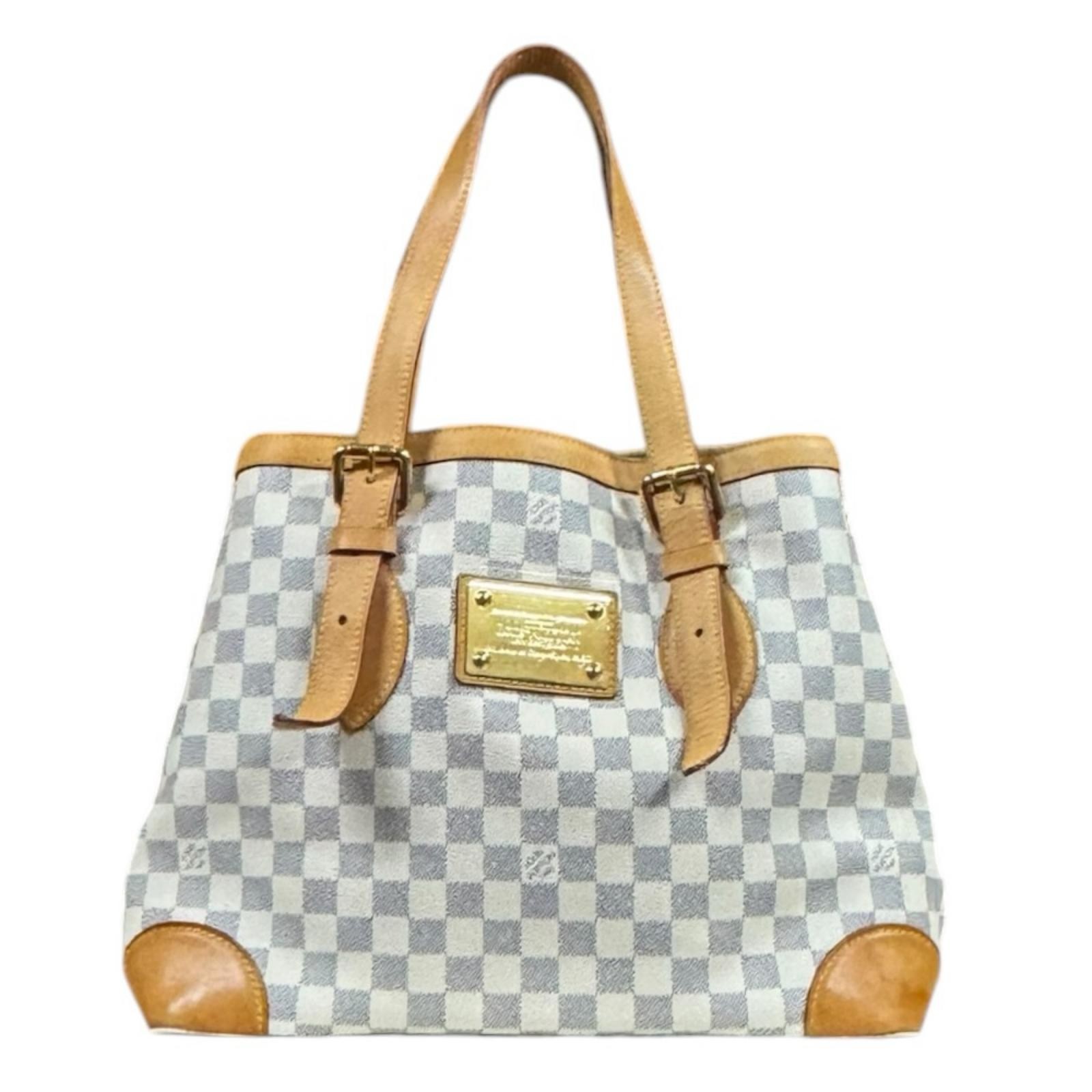 LOUIS VUITTON Tote Bag N51206 Damier Azur Canvas Hampstead MM used