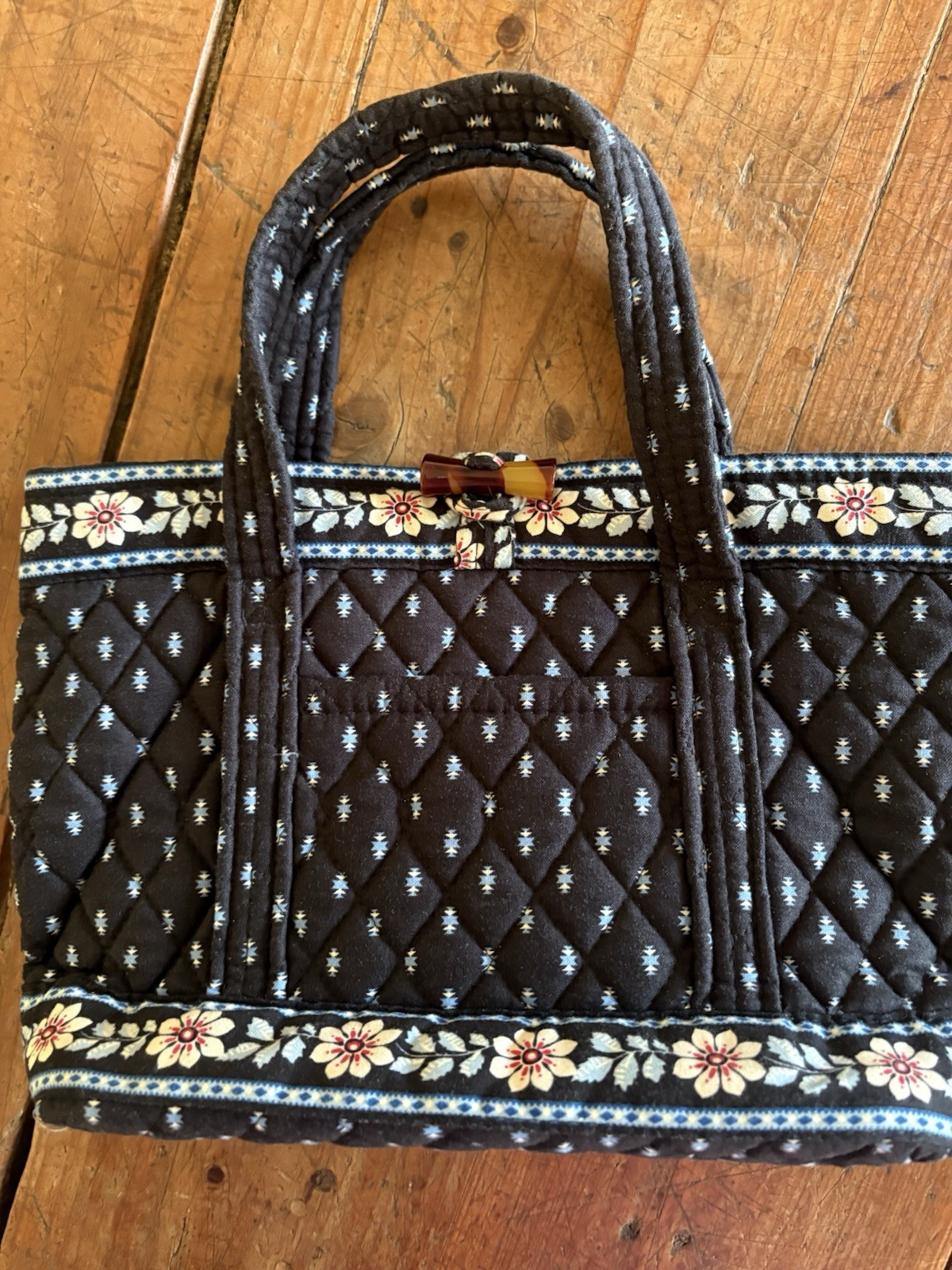 Retired Vera Bradley Alpine Black Pattern. Vintage Vera Bradley. Tortoise Close