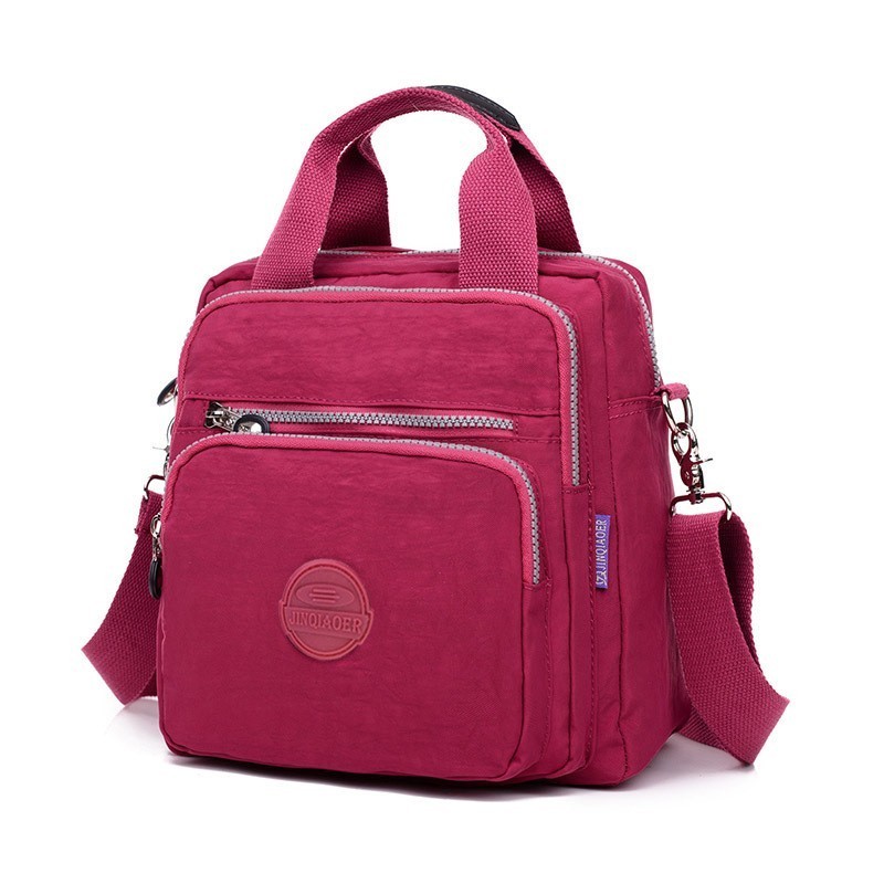 Women Crossbody Shoulder Bag Waterproof Nylon Multi Pocket Travel Handbag
