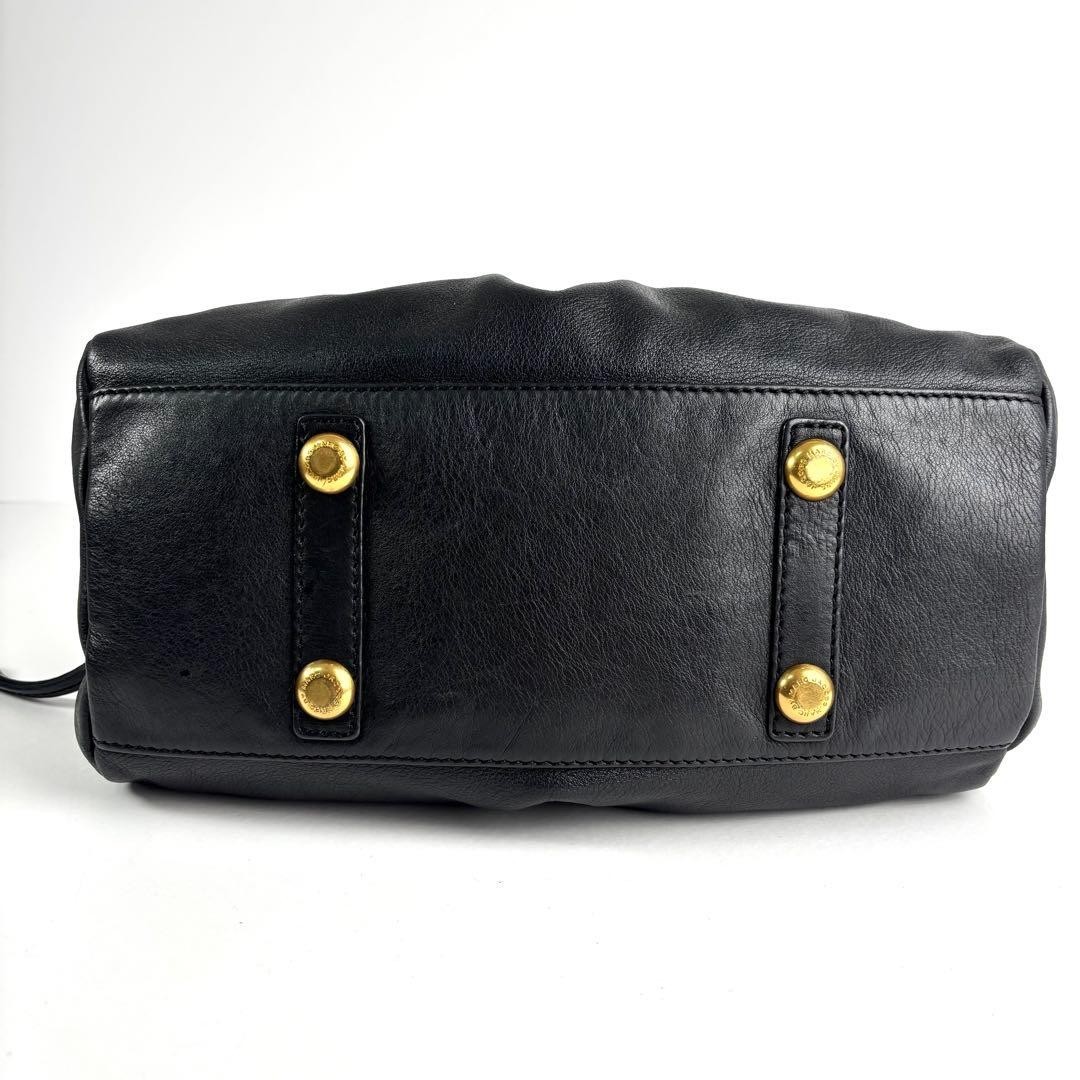 Marc Jacobs Classic Q Baby Groovy 2way Shoulder Bag Handbag Black Auth Y2K e69