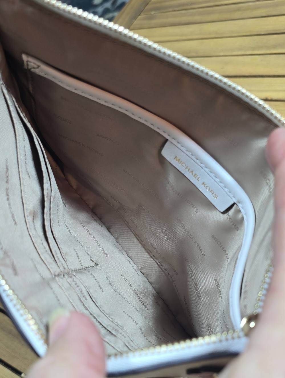NWOT Michael Kors Floral Zip Pouch