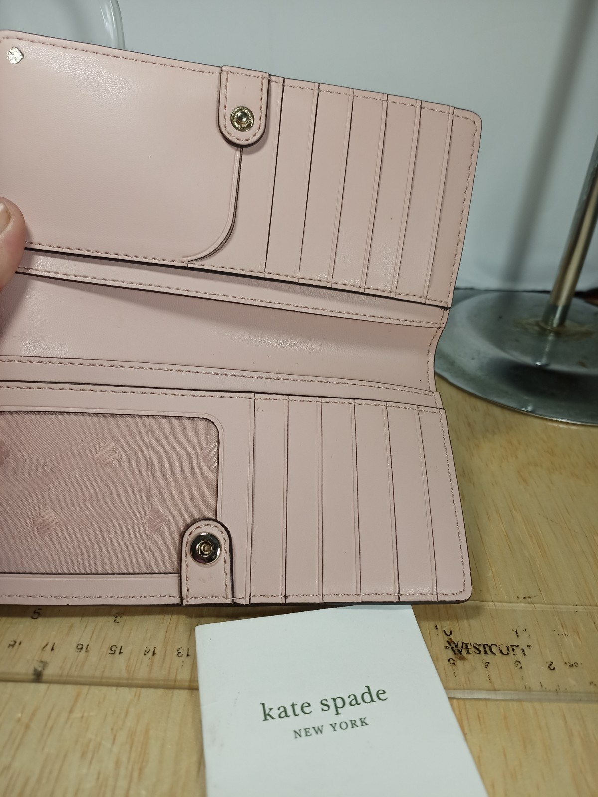 Kate Spade Stacie Flower Small Multi Color Jaquard Leather Gold Plated