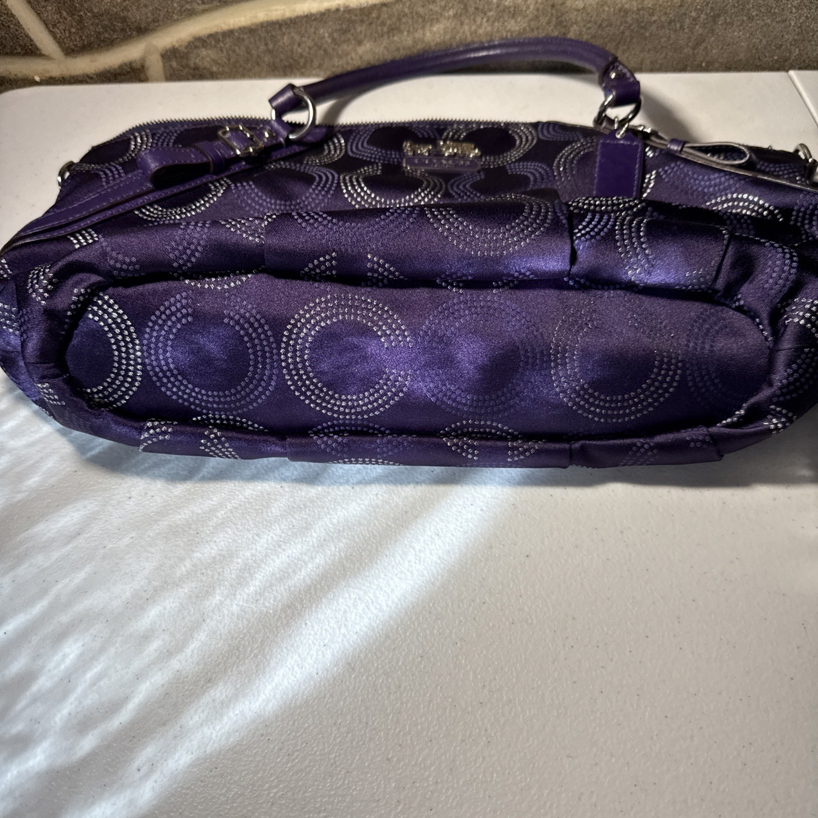 Coach Madison Dotted Op Art Large Sophia Satchel Style