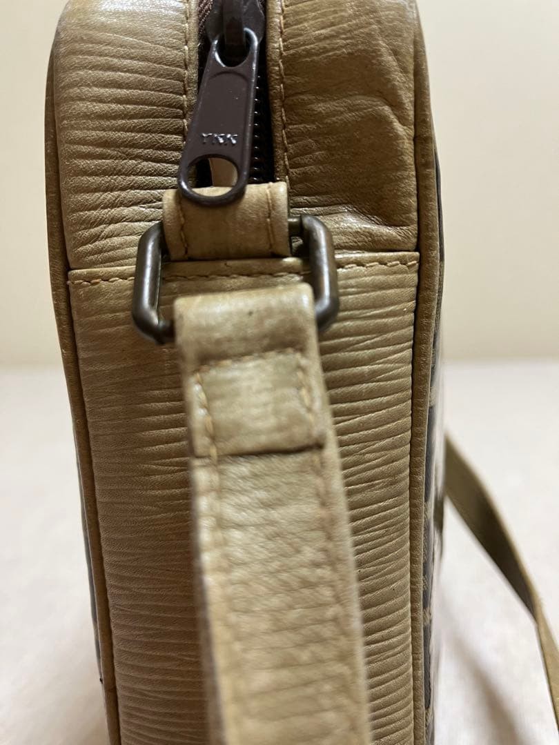 Fendi Vintage Zucchino Shoulder Bag Canvas Brown 20x30x6.5cm Adjustable Strap