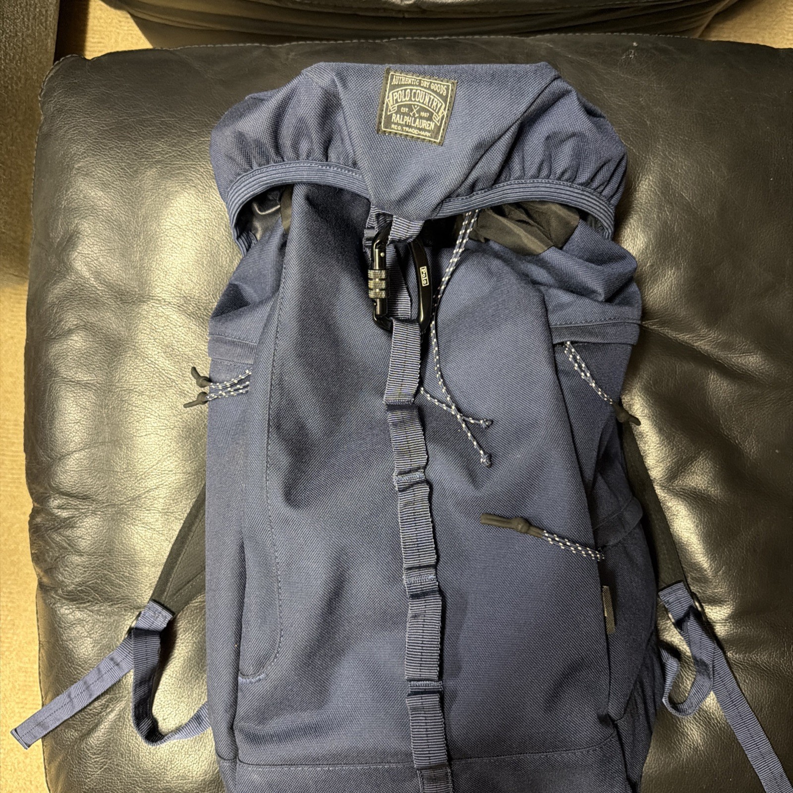 Polo Ralph Lauren Nylon Oxford Outdoor Backpack Newport Navy Blue