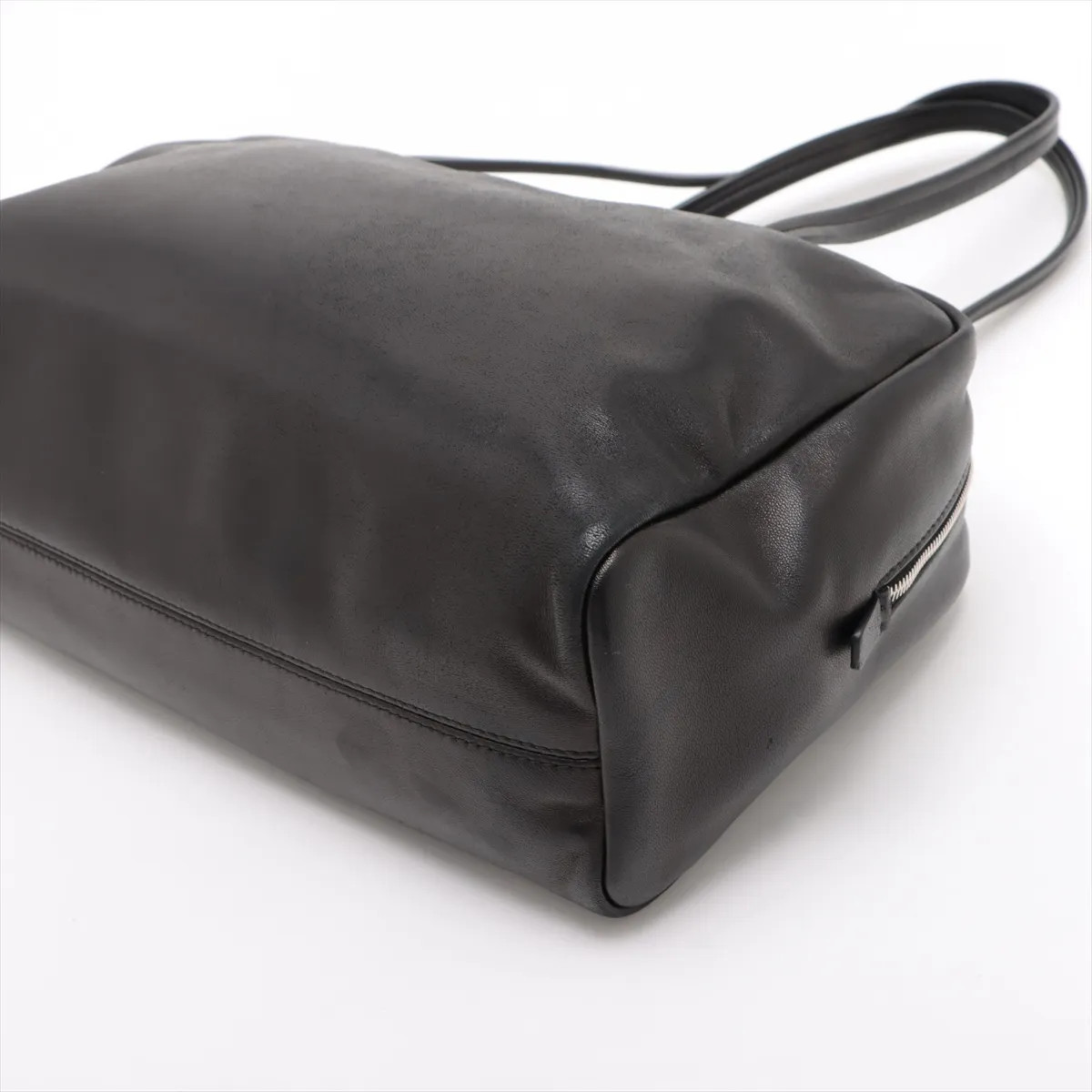 The Row Astra Leather Shoulder bag Black