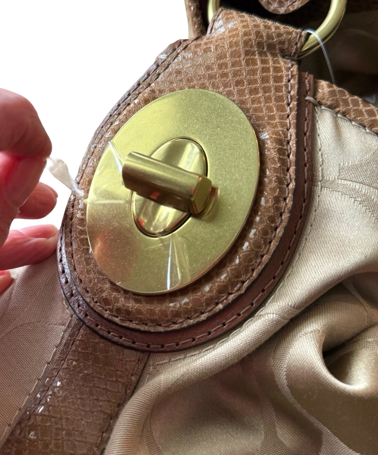 COACH PEYTON SIGNATURE SHOULDER HOBO BAG | KHAKI NUTMEG | STYLE NO. 14525 | NWT