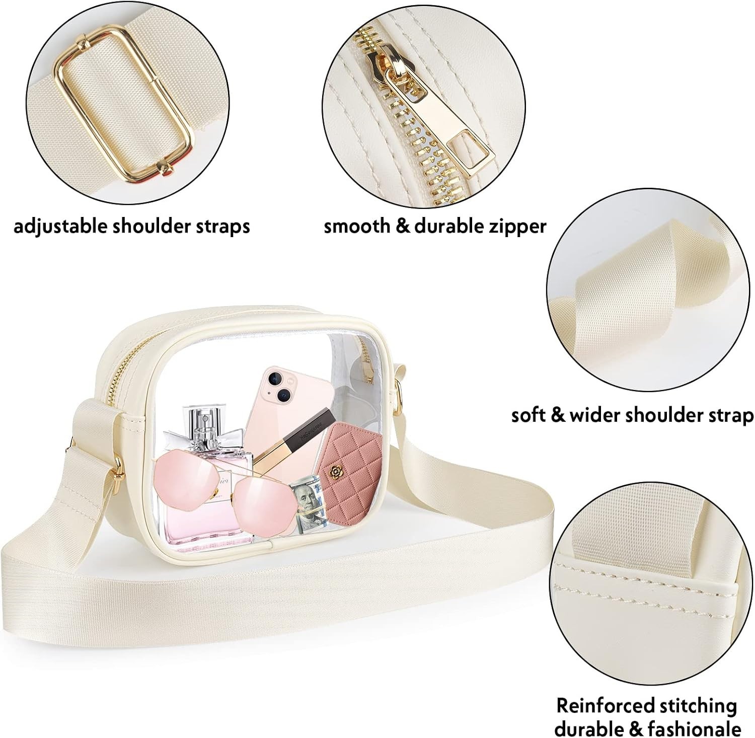 Durable Waterproof Clear Purse – Essential for Concerts and Sports Events