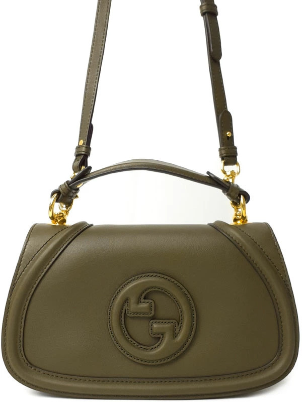 Gucci Blondie Medium Top Handle Bag 815714 Leather Ivory Shoulder Bag #TB2543