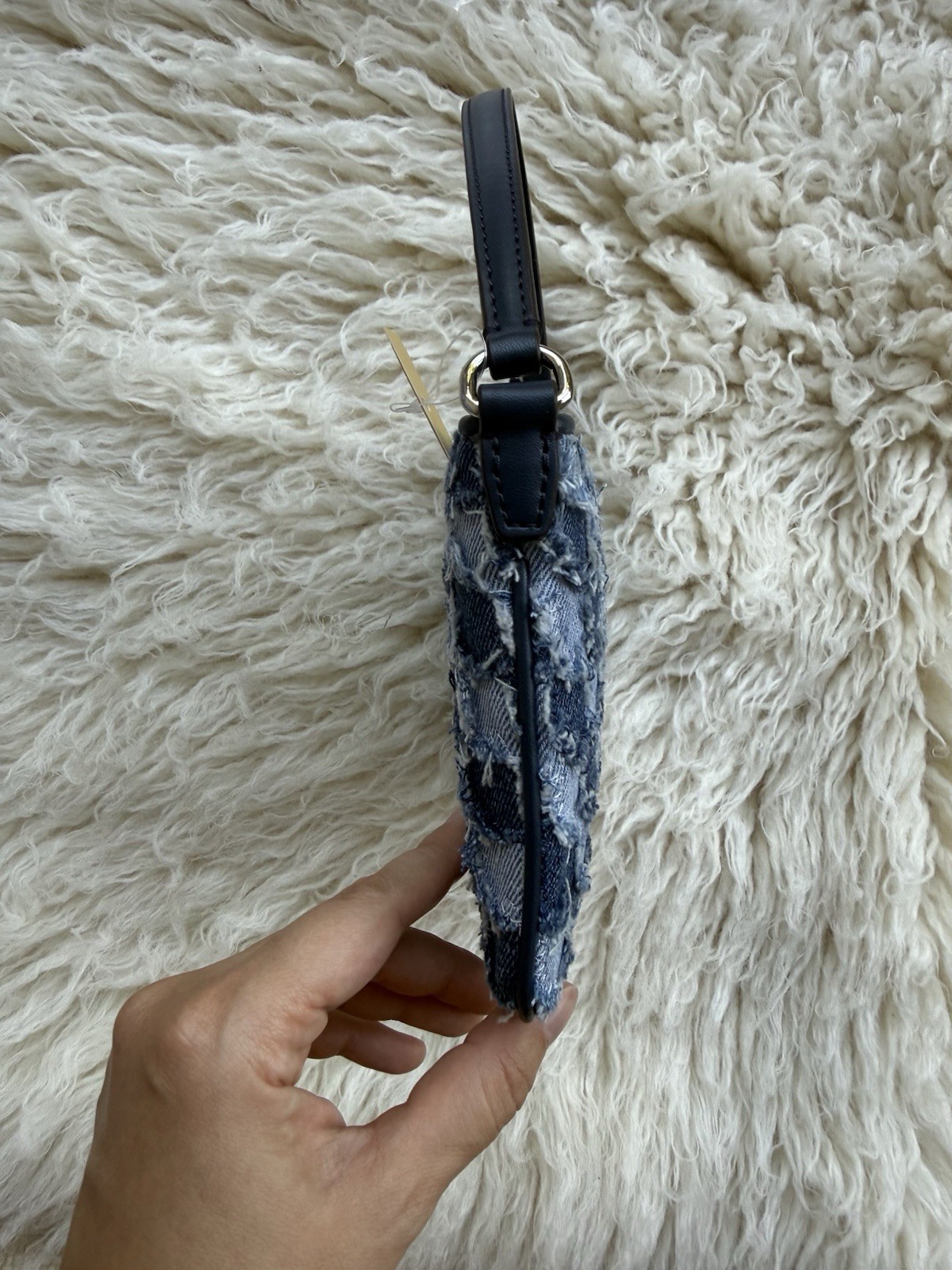 NWT Michael Kors Jet Set Travel Small Patchwork Denim Convertible Wristlet Bag