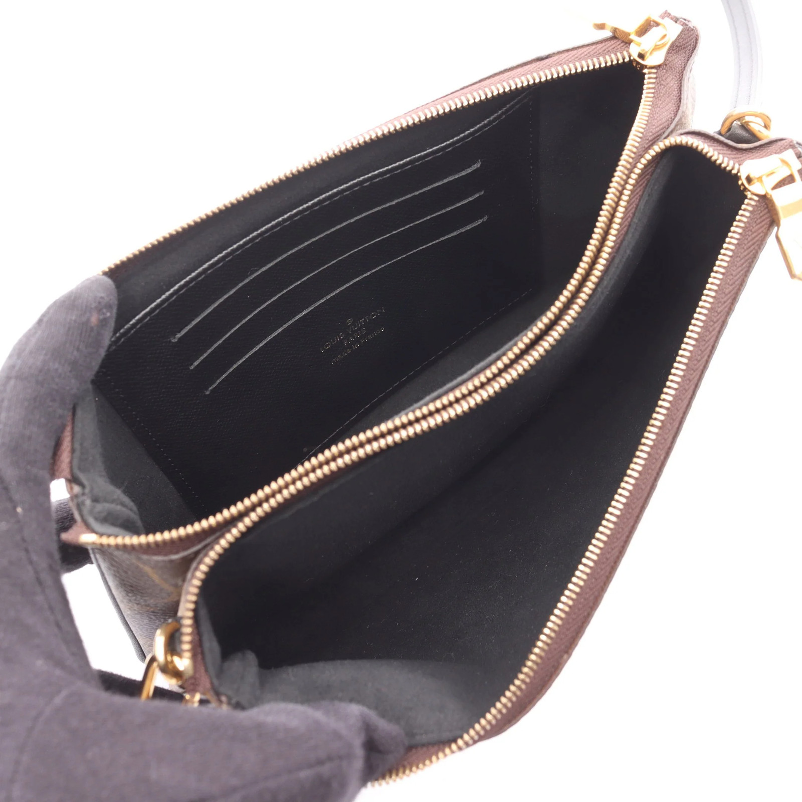 Louis Vuitton Pochette Shoulder Bag Brown PVC #RCB10288