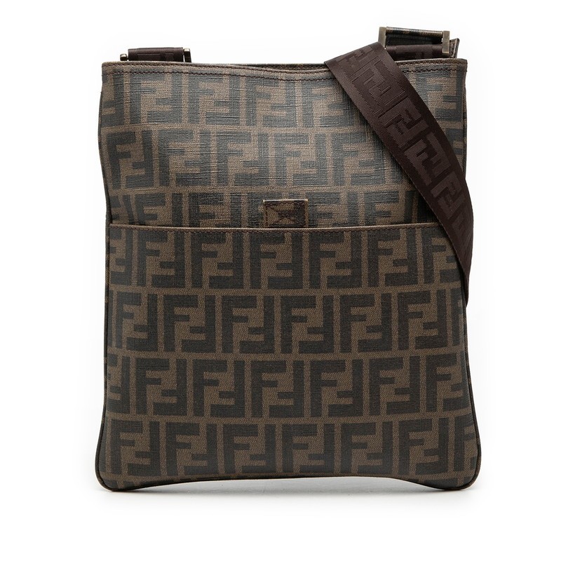 FENDI Zucca Diagonal shoulder bag Shoulder Bag 7VA207 Women 【Used】