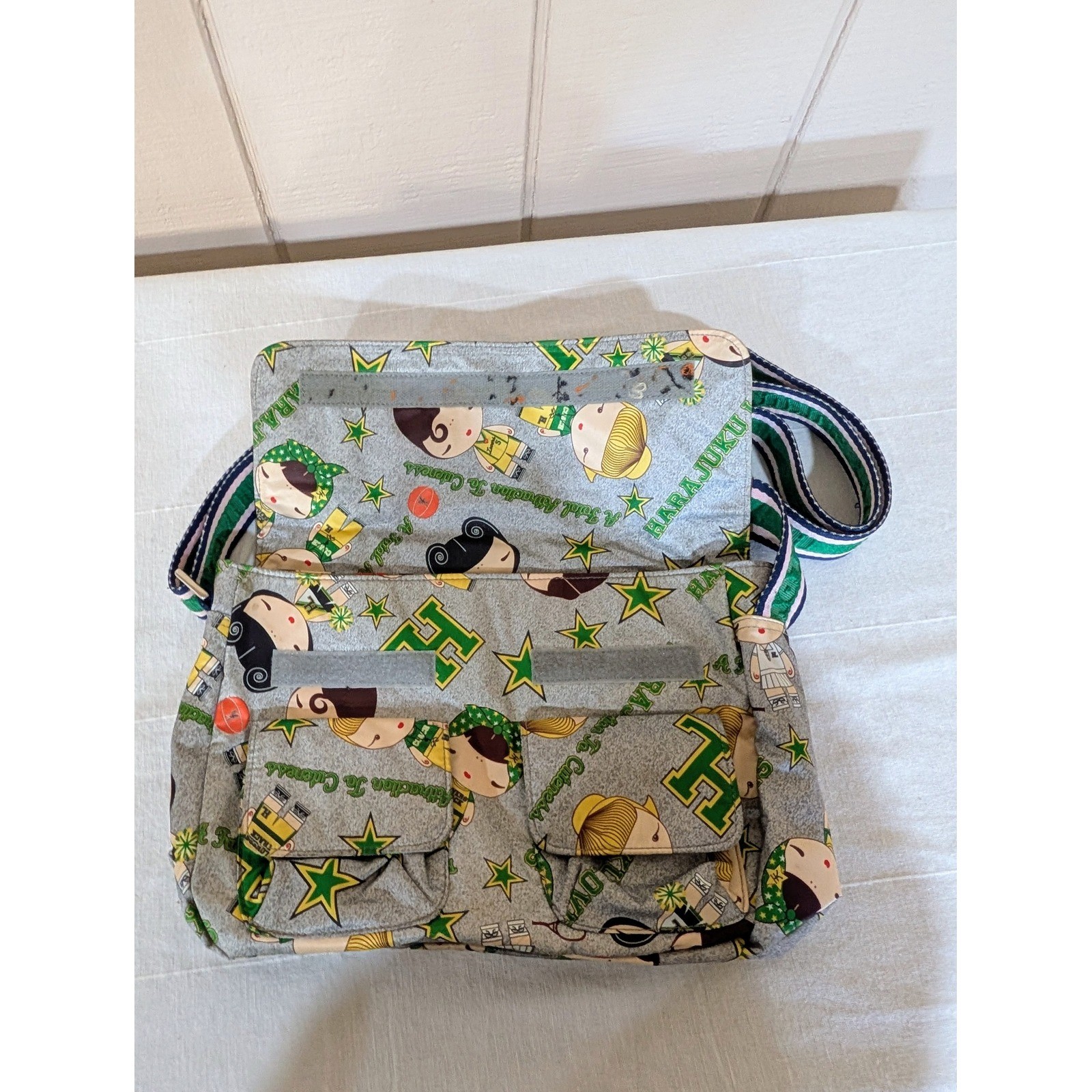Y2K Harajuku Lovers Gwen Stefani Messenger Bag Cheer Tennis Crossbody Kawaii