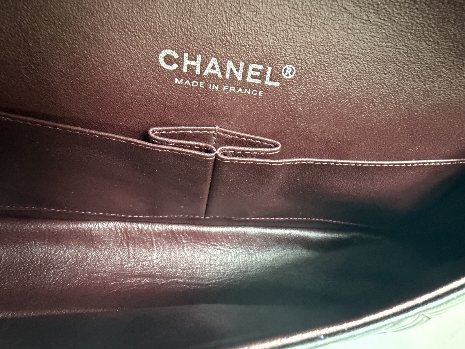 100% Authentic Chanel Classic Medium Double Flap Black Lambskin Silver Hardware