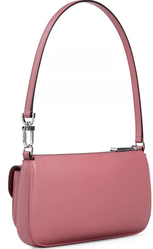 Michael Kors Zoe Small Convertible Pouchette Shoulder Bag Rosewood NWT