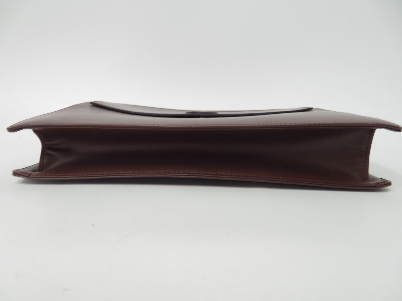 Authentic Cartier Must de Cartier Leather Clutch Bag #48733