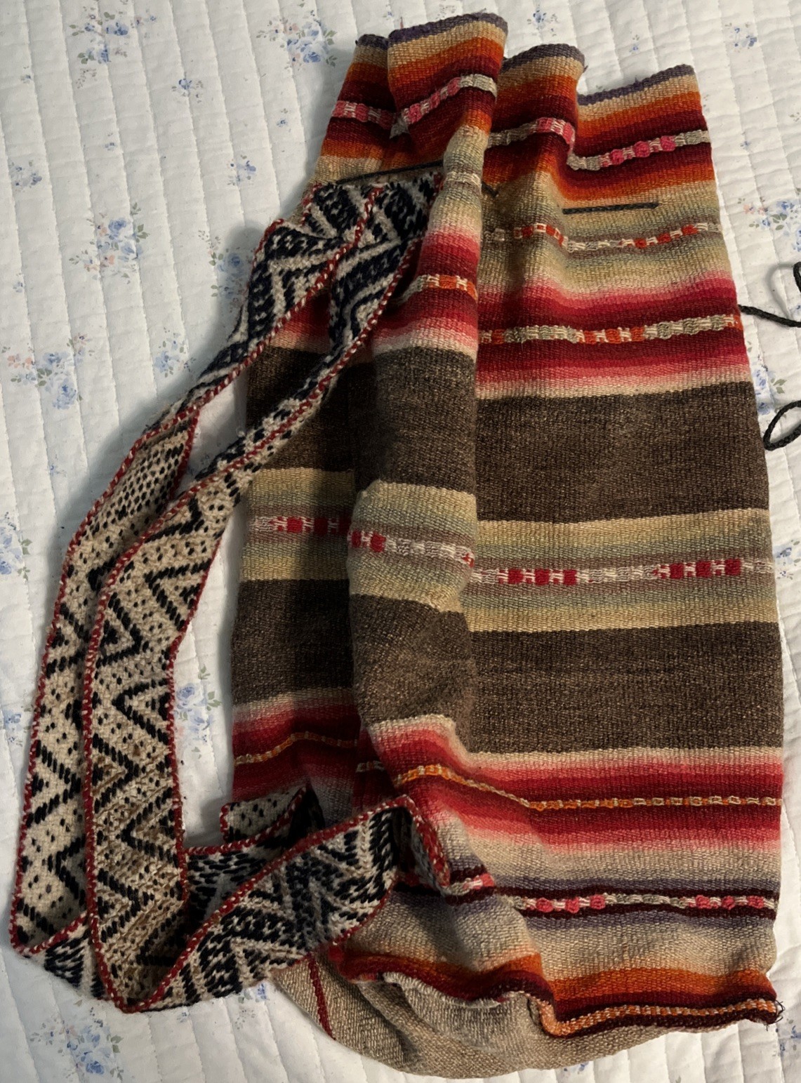 Boho Handwoven Backpack Multi Color Lots Of Room Unisex