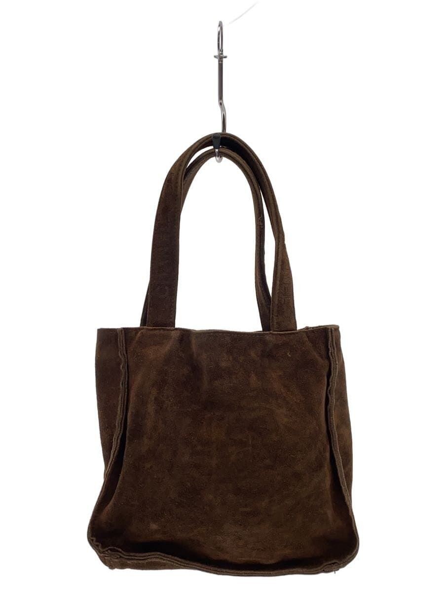 Tote bag mini handbag suede brown plain ?NULL Used