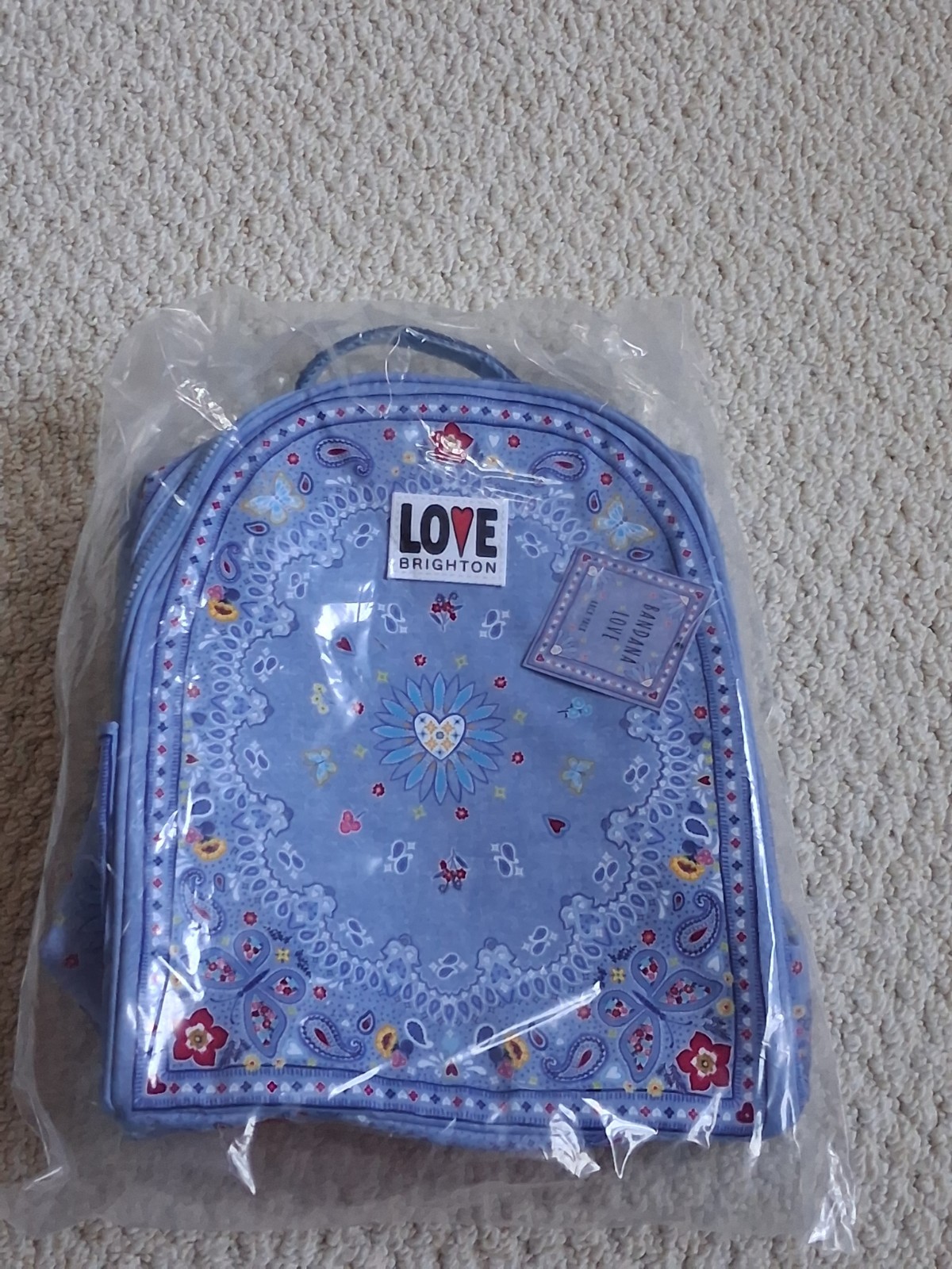 NEW Brighton Bandana Love Backpack – NWT in Sealed Original Packaging