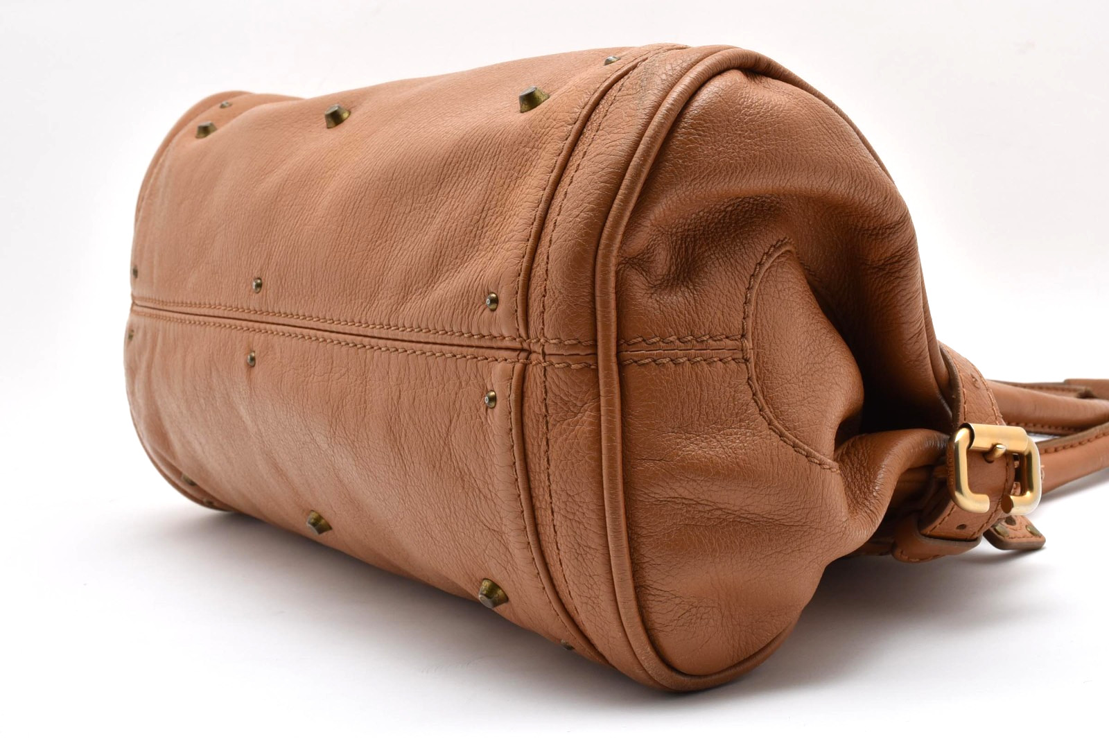 Chloe Paddington Hand Bag Purse Brown Leather Shoulder Authentic