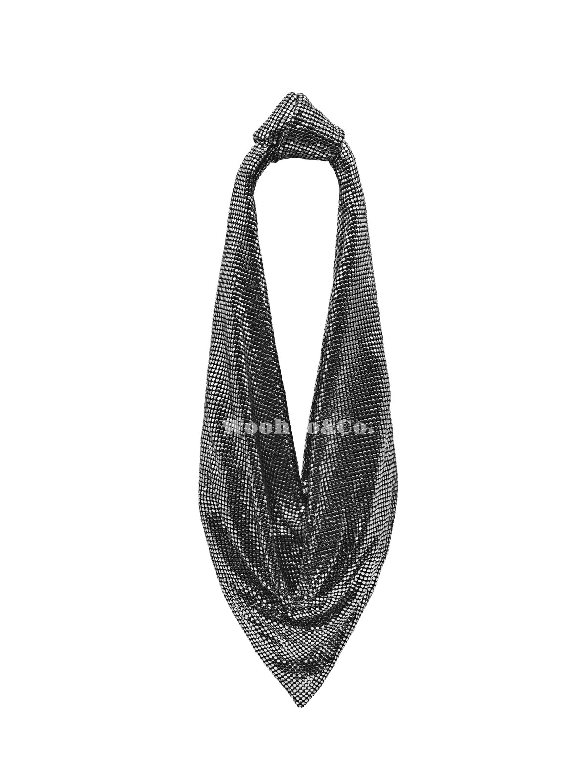 Alexander Wang Metal Handbag Women’s Black Silver 19.5 x 2.0 x 7.5 in