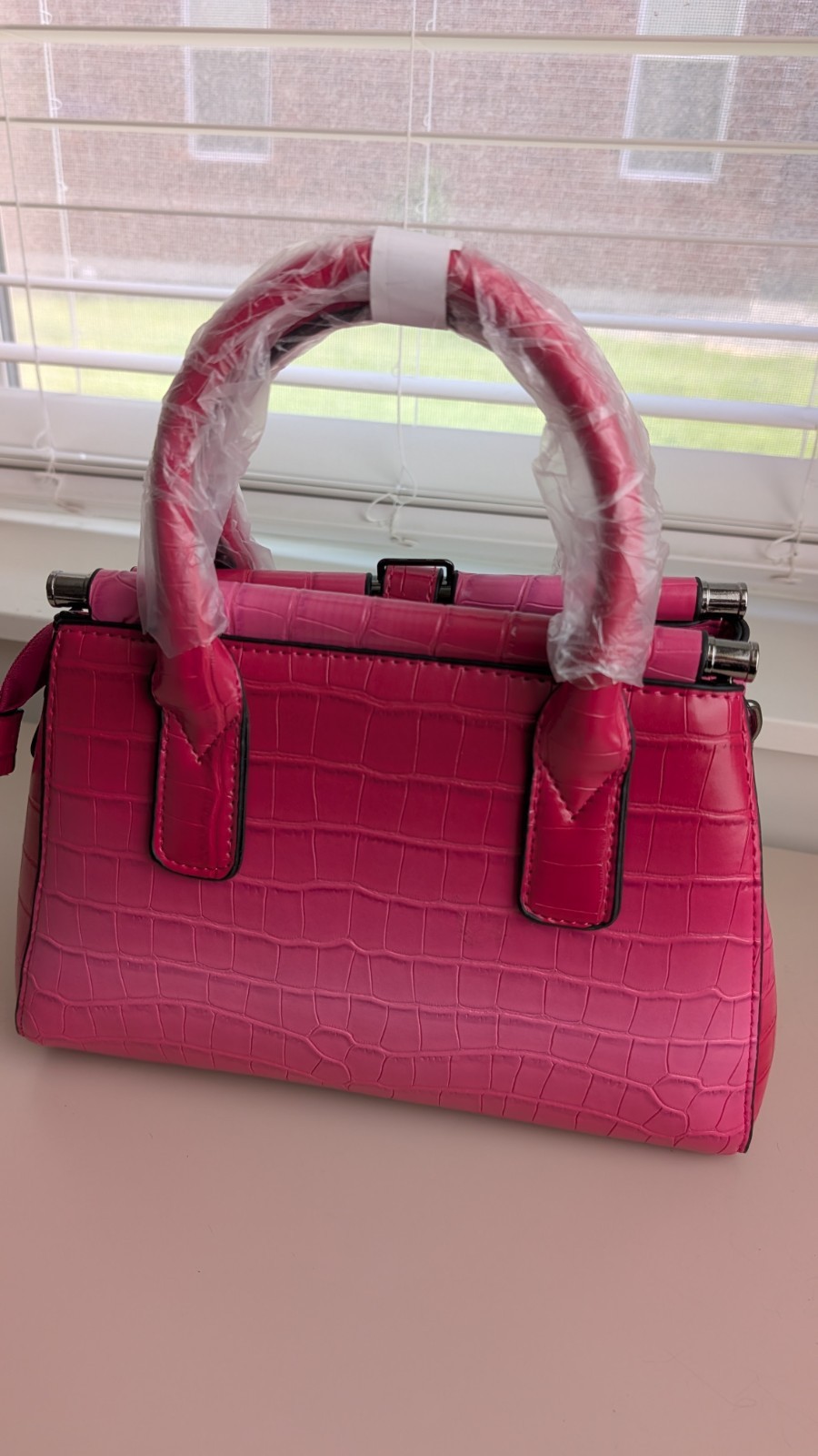 Crocodile Pink Purse