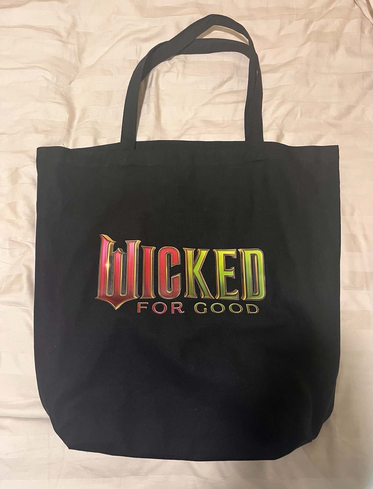 Wicked For Good Tote Bag, Glinda Pink & Elphaba Green