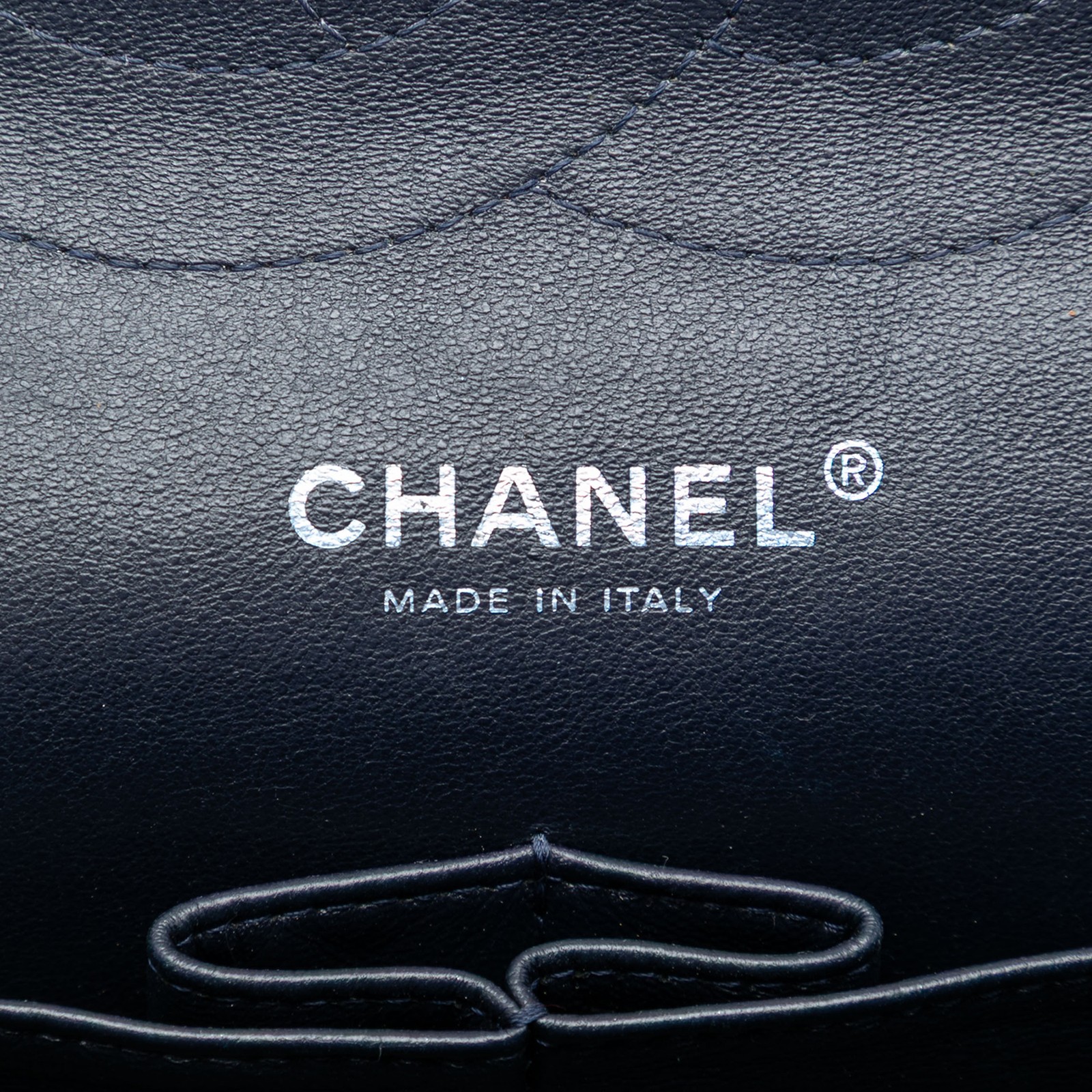 Chanel Jumbo Classic Caviar Double Flap Pre-Loved Shoulder Bag Navy