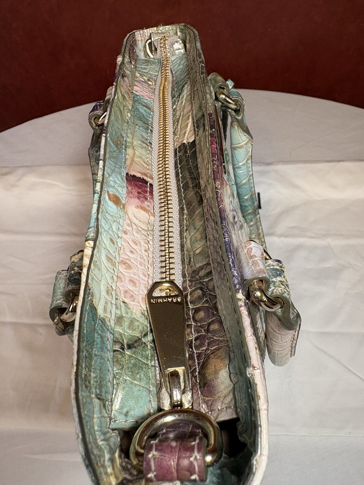 BRAHMIN Small Bowie Nirvana Melbourne Convertible Crossbody Satchel