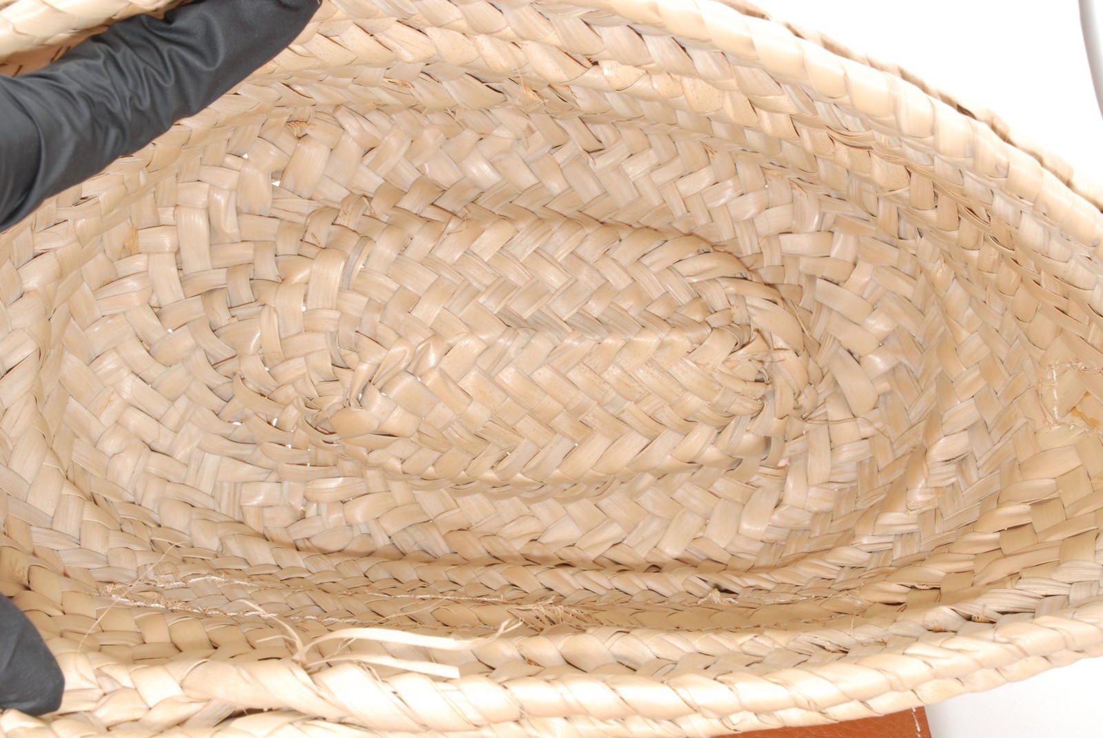 Chloe Marcie Shoulder Bag Natural Raffia Leather Brown