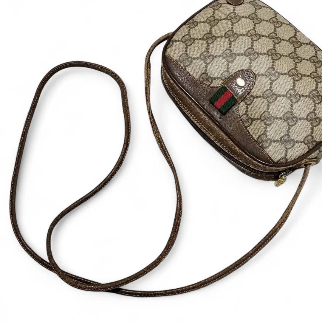 GUCCI Sherry line old Gucci shoulder bag PVC supreme