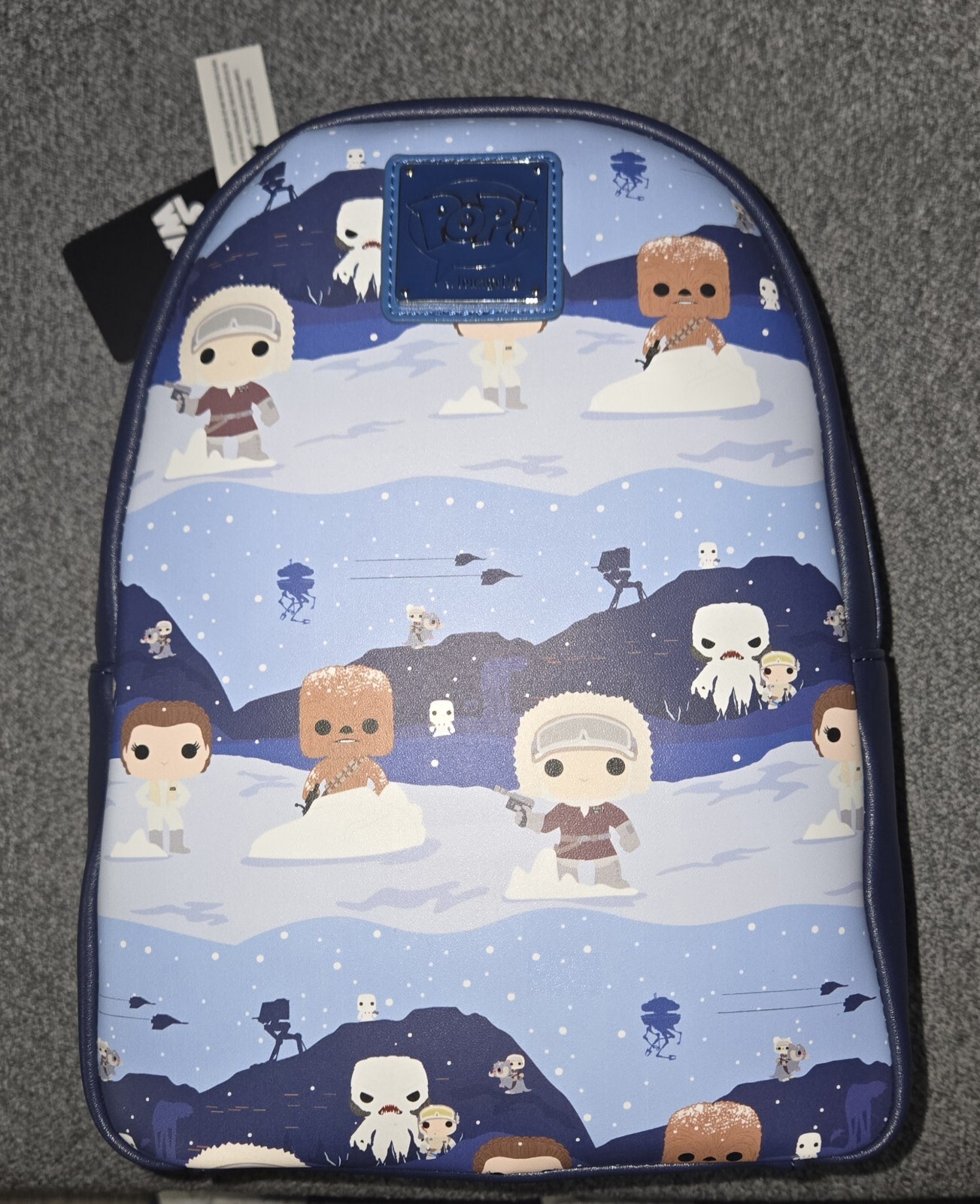 LOUNGEFLY FUNKO POP STAR WARS HOTH LEIA HAN SOLO CHEWBACCA MINI BACKPACK NEW