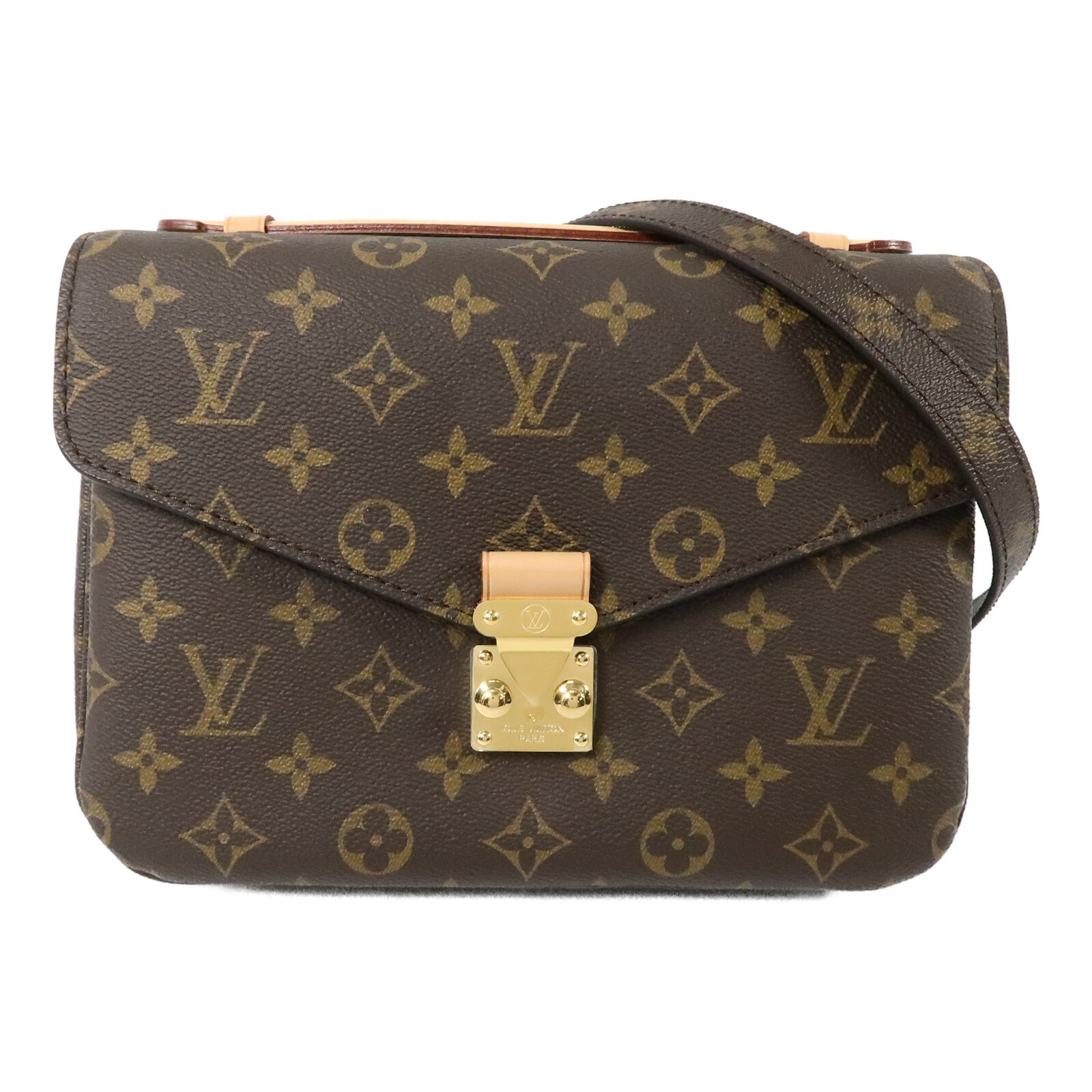 LOUIS VUITTON LV GHW Pochette Metis MM 2 Way Bag M44875 Monogram Brown