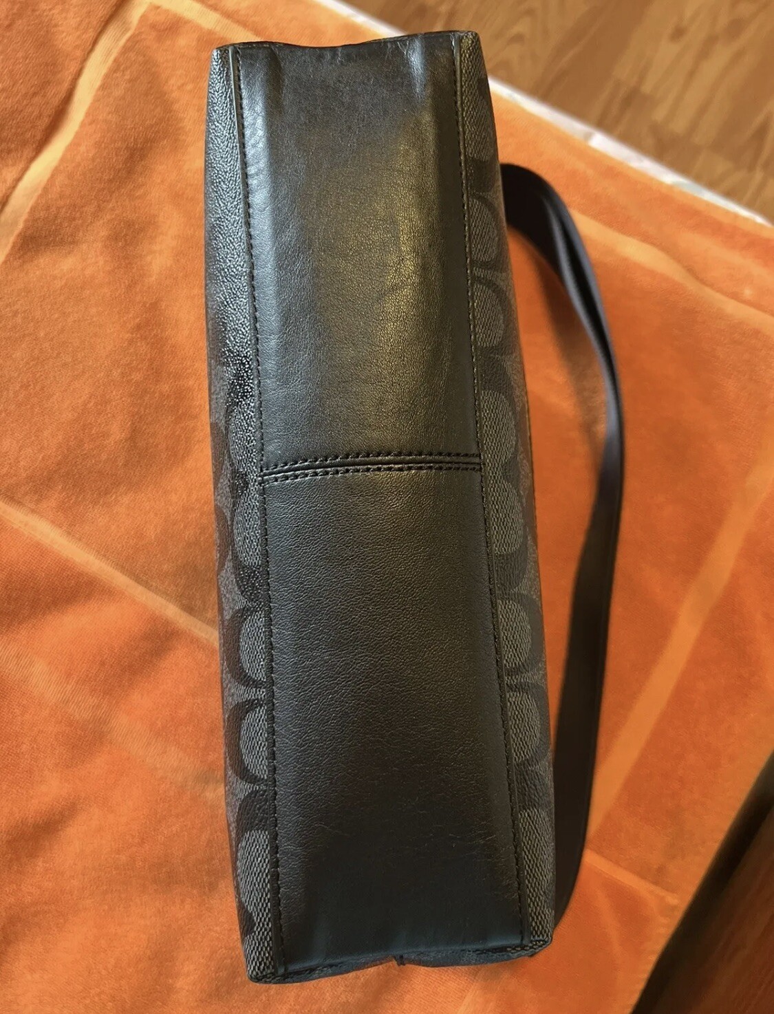 Coach Charles Messaged Signature PVC Women’s Style A1861-F28575 GrayBlack