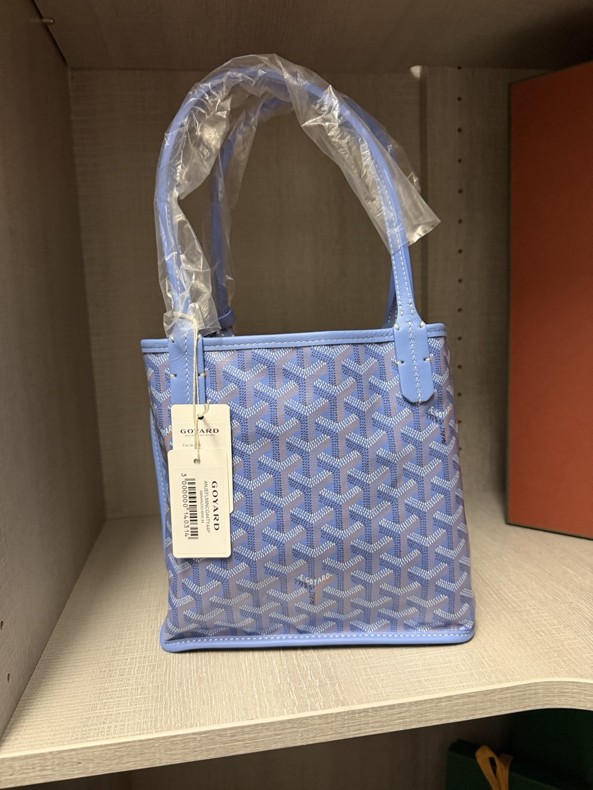 NEW LIMITED EDITION Goyard Anjou Mini Bag in Iris Blue